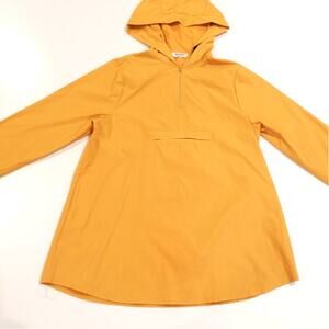 #6 Guanyy Mustard Yellow Windbreaker with Hood n Pocket Size L